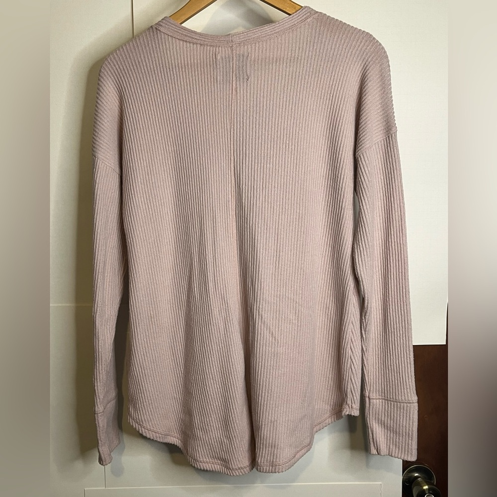 Abercrombie & Fitch Women’s S Pinky Nude Lightweight Cardigan Sweater Front Knot - Picture 3 of 8
